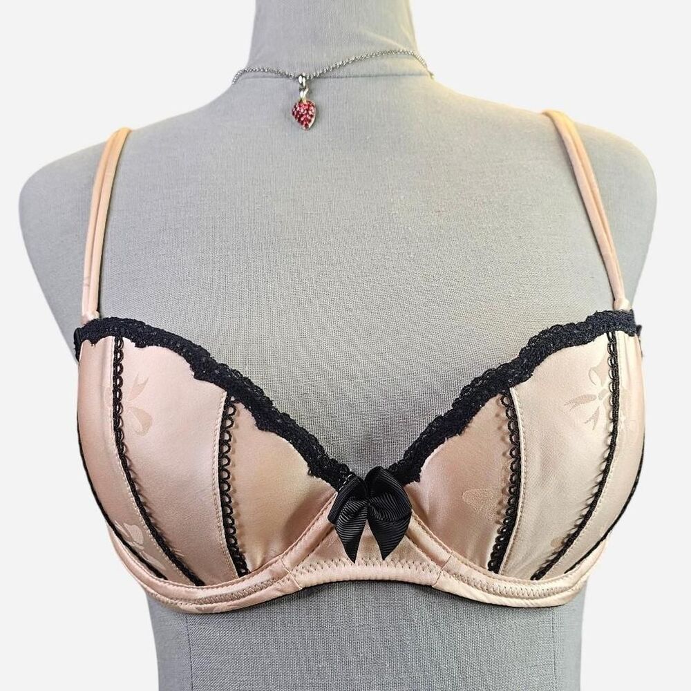 Victoria's secret Women's Black and Tan Bra
